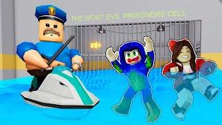 WE ESCAPED WATER BARRY'S PRISON RUN IN ROBLOX (OBBY) 