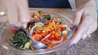 Салат из водорослей Вакамэ.Seaweed salad Wacame.