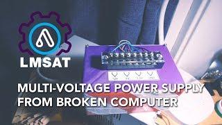 Multi-voltage benchtop power supply from broken iMac - LMSAT