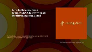 How to configure a Juniper SRX Cluster