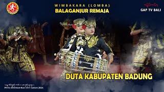 BALAGANJUR DUTA KABUPATEN BADUNG LOMBA BALAGANJUR REMAJA PKB 2024