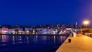 Mali Lošinj Hafen-Rundgang bei Nacht, Insel Losinj, Kroatien