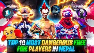 Top 10 Most Dangerous Free Fire Players in Nepal  |  Best Free Fire Players in Nepal