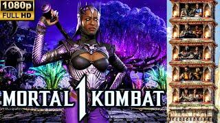 MK1 *TANYA* TWITCH SKIN KLASSIC TOWER GAMEPLAY!! (JANET CAGE AS KAMEO) 1080p 60 (MORTAL KOMBAT 1)