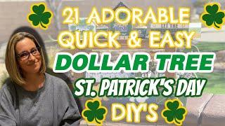 21 QUICK & EASY ADORABLE Dollar Tree DIY's | $1 Each  CUTE St. Patrick's Day DIY's for a Tiered Tray