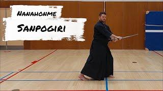 iaido: znkr 7th kata. Sanpogiri