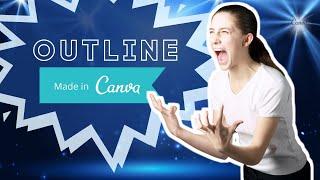 How To Outline An Image In Canva | New Shadow Feature!