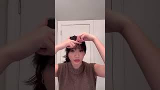 cutting full front bangs ️