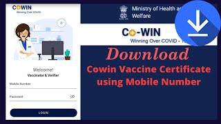 How to Download Cowin Certificate | How to Download Covishield Certificate