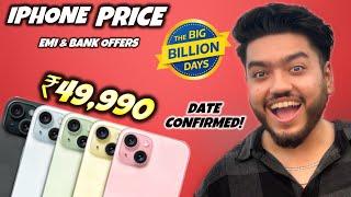 All iPhone Pricing in Flipkart BBD sale 2024 iPhone 15 ₹50k, iPhone 14 40k, iPhone 13?