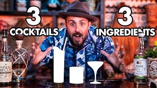 3 Cocktails / 3 Ingredients