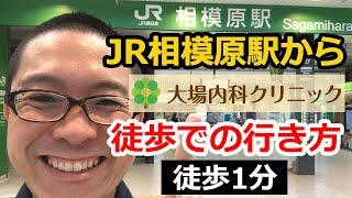 【徒歩経路】大場内科クリニックまでの行き方【JR相模原駅からのアクセスデモンストレーション】