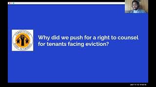 Tenants' Right to Legal Counsel in Evictions [CAHC 2021]