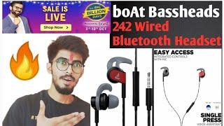 boAt Bassheads 242 Wired Bluetooth Headset Unboxing  FLIPKART BIG BILLION DAY SALE