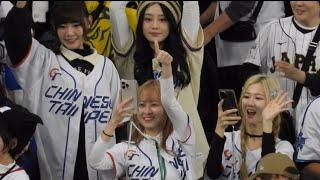 私服の台湾チアガールも最後まで懸命に応援！WBSC Premire12 Japan vs Taiwan 2024/11/23 in Tokyo Dome