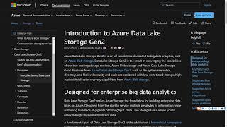 Azure Data Lake Storage Gen2 - What is Azure Data Lake Storage?
