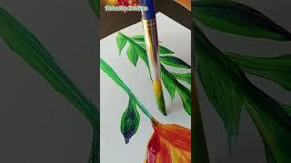 Easy Acrylic Colour Painting! Beautiful Acrylic Painting Tutorial! How to do Acrylic Painting! Art