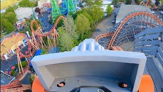 Wicked Cyclone POV 4K Front Row 60fps Six Flags New England Agawam, MA