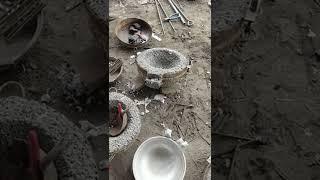 Aluminum pot mold making process, traditional handicraft making aluminum pot