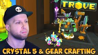 GRINDING CRYSTAL 5 ON MY SHADOW HUNTER AGAIN (gearcrafting) | Trove Gear Update Livestream 2