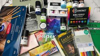 New Art Supplies Haul - Paper, Paint, Watercolors & More!