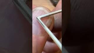 Technique for making a simple silver ring No.2