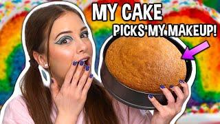 MY CAKE PICKS MY MAKEUP | Makeup Challenge