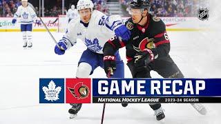 Maple Leafs @ Senators 2/10 | NHL Highlights 2024