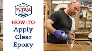 How to apply clear West System epoxy to your wood countertop