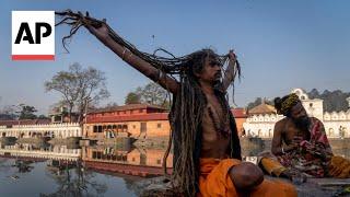 Hindu devotees celebrate Shivaratri at Pashupatinath temple in Kathmandu