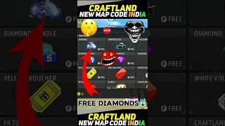 Free DimondsCraftland Map Code || Unlimited Dimond Free Fire! #trending#freefire#bgdedits