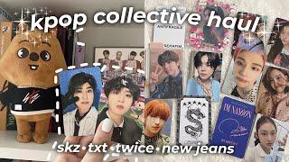 распаковка kpop карт и мерча stray kids, txt, twice, newjeans | kpop haul ep.13 