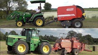 Baling Hay!! 2 RADICALLY Different Approaches!