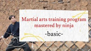 Martial arts training program mastered by ninja -basic-