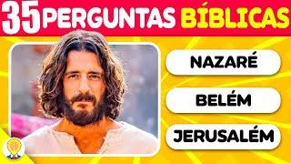 35 PERGUNTAS BÍBLICAS infantil sobre Jesus Cristo | Quiz : ( Nível fácil )