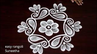 Episode 16....Basic Small #Rangoli & Kolam designs | Muggulu | ముగ్గులు | रंगोली