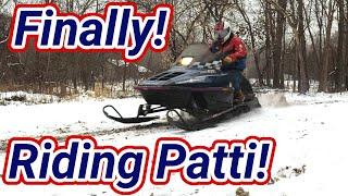 Finally Riding Patti! The "Free" Polaris RXL. Vintage Triple Snowmobile