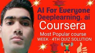 Coursera. AI for everyone 4th quiz answer! Deeplearning. AI! Ai quiz 4th