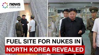 North Korea shows first photos of banned uranium enrichment site