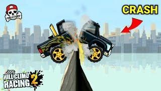  VEHICLES GETTING CRASHE ! In New Map - Hill Climb Racing 2