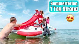 1 Tag baden am Strand   Tretboot fahren! Urlaub als Großfamilie | Sommerferien! Mamiseelen