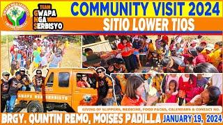 VLOG: 98 | COMMUNITY VISIT 2024 | SITIO LOWER TIOS, Brgy. Quintin Remo, Moises Padilla