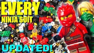 LEGO Ninjago COMPLETE Every Ninja Suit Collection Updated! (2011-2020)