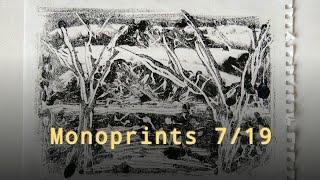 Monoprints Juli 2019 | Suses Art