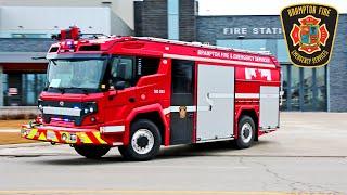 Brampton Fire - NEW Squad 203 Responding, Rosenbauer RTX Electric Fire Truck