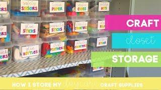 CRAFT STORAGE | CLOSET ORGANIZATION AND STORAGE | HOW I STORE MY DAYCARE CRAFT SUPPLIES