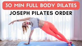 30 MIN FULL BODY PILATES - Classical Pilates Workout & Mat Order