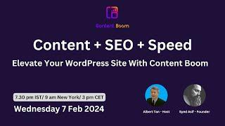 Content Boom Review:Enhance Wordpress Site with AI-Driven SEO & Image Optimization, Content Creation