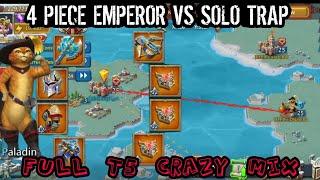 Lords Mobile -4 Piece EMPEROR vs F2P Solo Trap  | FULL T5 INCOMING