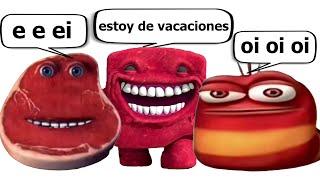 oi oi oi red larva vs e e ei i'm on vacation vs ei ei ei estoy de vacaciones